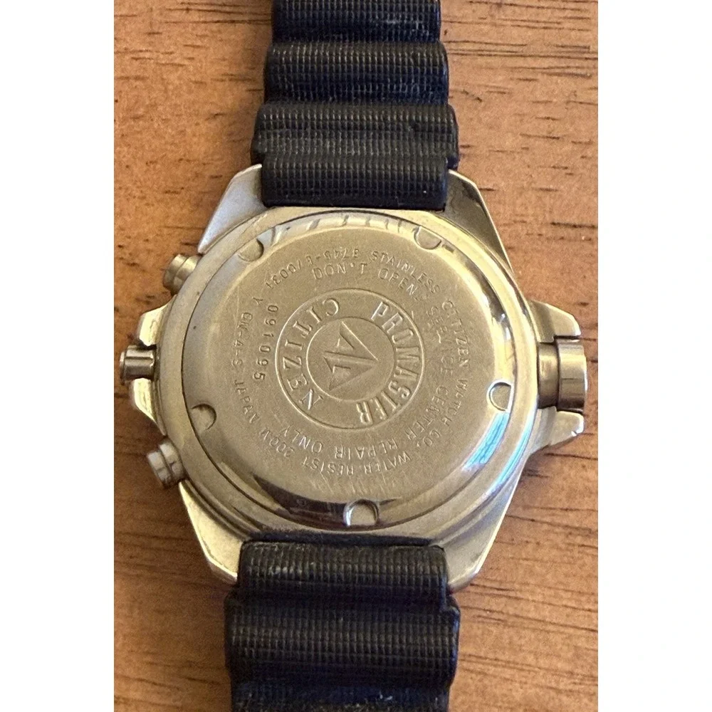 RARE Citizen Aqualand 3745-E70031 Promaster Diver 200m Watch Orange Dial W Case